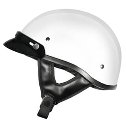 M2R Rebel Shorty White Peak Helmet