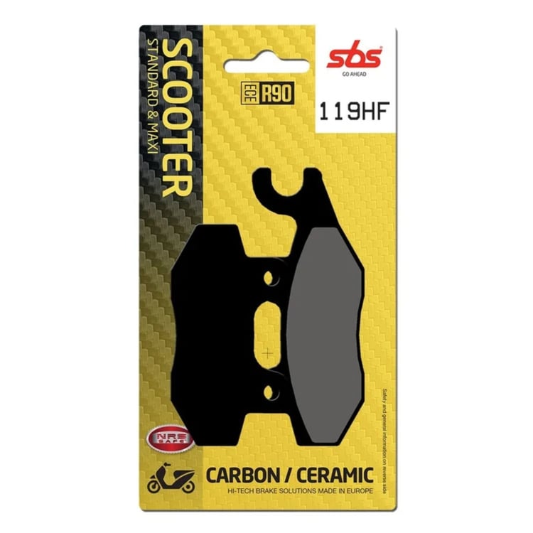 SBS Ceramic Scooter Front / Rear Brake Pads - 119HF