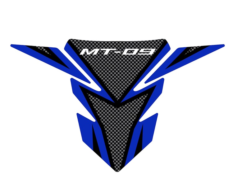 Yamaha MT-09 Blue Tank Pad