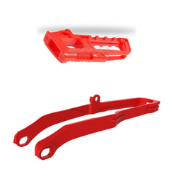 Polisport Honda CRF250R (18)/CRF450R (17-18) Red Chain Guide & Slider Kit