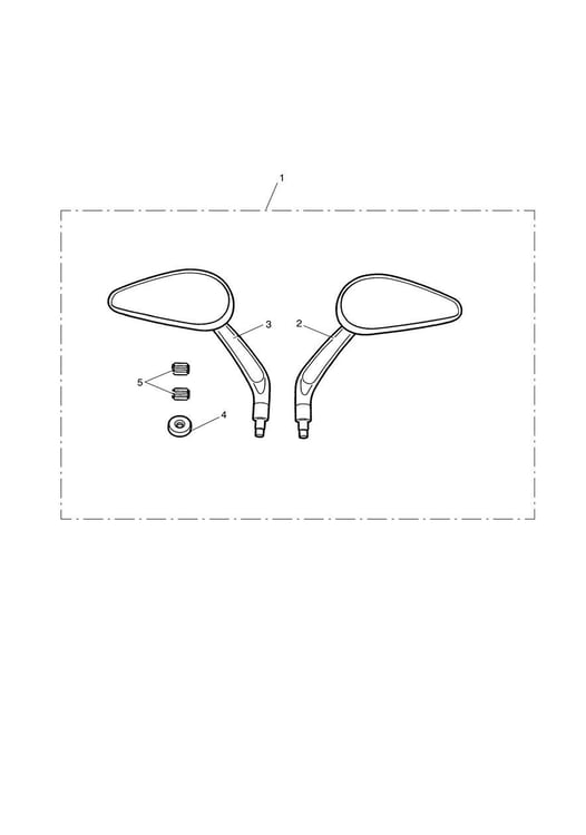 Triumph America/Rocket III/Speedmaster Teardrop Mirror Kit