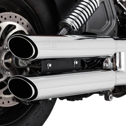 Vance & Hines Twin Slash 3" Indian Scout 15-22 Chrome Slip-On Exhaust